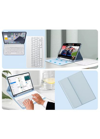 Чехол для планшета (712989) BeCover with keyboard Apple iPad Mini 6 2021 Light Blue (366516128)
