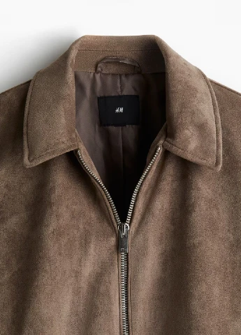 Темно-бежева демісезонна куртка H&M