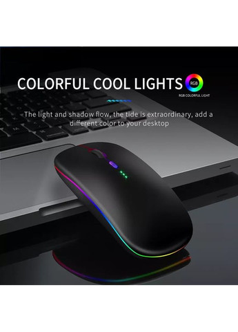 Беспроводная компьюторная мышь перезаряжаемая Gold Bluetooth Mouse USB No Brand (366301968)