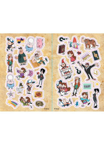 Дитяча розмальовка з наклейками. Герої: Дісней, Гравіті Фолз, Хатина Чудес 1271015 укр. мовою Ranok Creative (365250467)