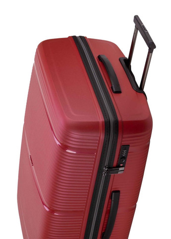 Чемодан большой L полипропилен красный 77х51х31см/105л/3.6кг Snowball (324801751)