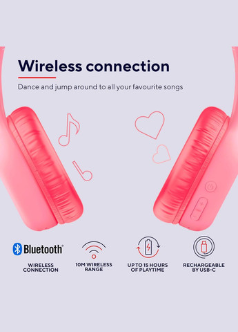 Навушники On-ear Nouna Kids, Wireless, Mic, Trust (342397659)