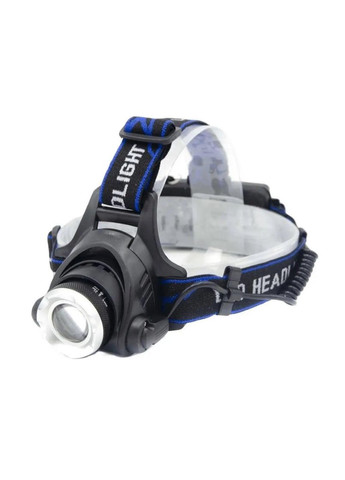 Ліхтар акумуляторний налобний PL-122 LED ліхтарик 4 режимів роботи зум Police (303775885)