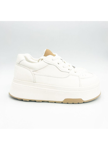 Бежевые кеды (р) кожа 0-1-1-am-15637-1-2 Baderus