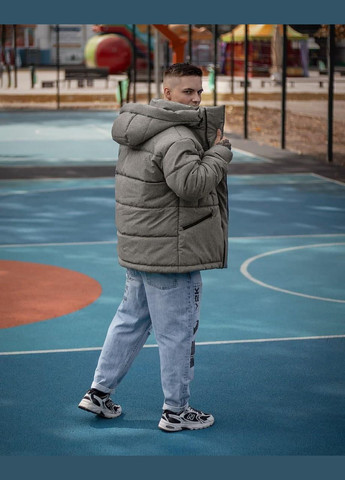 Сіра зимня куртка водовідштовхувальне покриття 250-й силікон No Brand