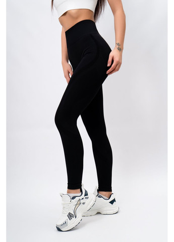 Легінси жіночі спортивні чорні 346933 Where Uwear (372752793)