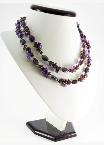 Эксклюзивное ожерелье с аметистом "Георгина" Fursa fashion (322316354)