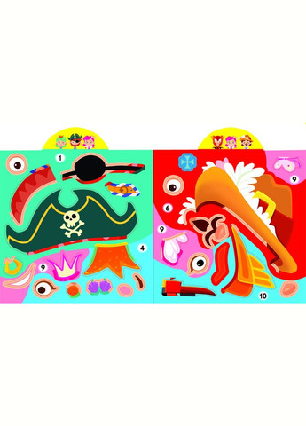 Книга Грайка-розвивайка. Карнавал. 59 великих наліпок (Crystal Book) No Brand (338876484)