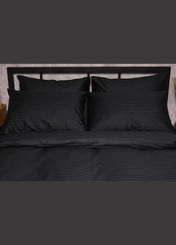 Комплект постільної білизни Satin Stripe «» полуторний євро 160х220 наволочки 2х50х70 (MS-820005271) Moon&Star Midnight Luxe (296910233)