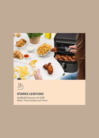 Мультипіч AeroVital Deluxe з гарячим повітрям Чорна (10036476) Klarstein (329406944)