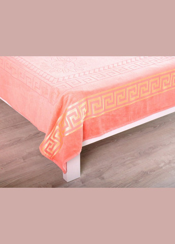 Махровое покрывало 200х215см (Пике) Персиковое Kayra (318382401)