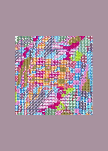 Набор для вышивания по нанесённой на канву схеме "Bear family" . AIDA 14CT printed, 46*37 см Joy Sunday (313613134)