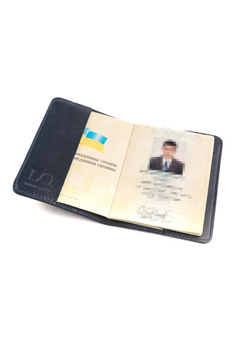 Обложка для паспорта натуральная кожа (Синий) LQ 101250 (278649355)