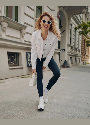 Черные демисезонные бесшовные женские леггинсы Gabriella