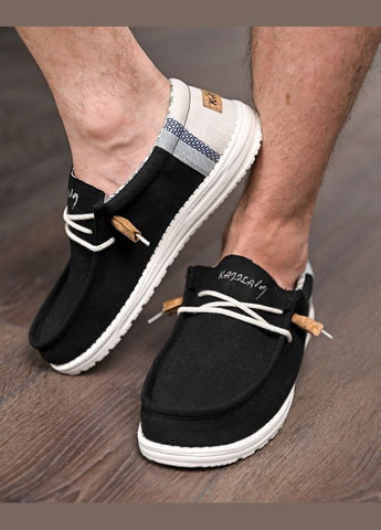 Чоловічі лофери Кордура чорні No Brand (340271839)