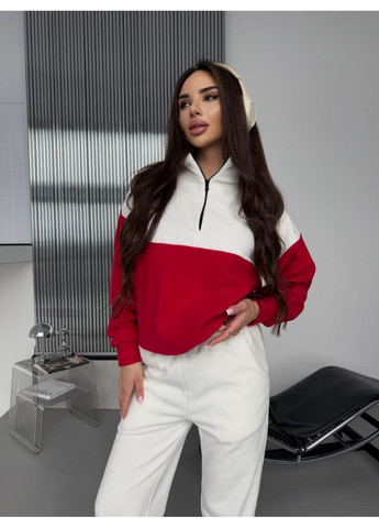 Костюм 5510 турецкий Флис Полар брюки и кофта с воротником на молнии Україна (370132830)