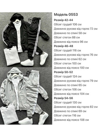 Серый демисезонный костюм спортивный мужской петля двунитка,не кошлатится,штаны и кофта с лампасами Україна