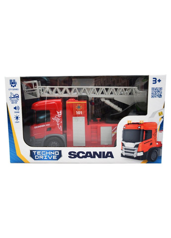 Автомодель серії Big Truck – Пожежна машина Scania (світло, звук, функ. води) TechnoDrive (360767968)