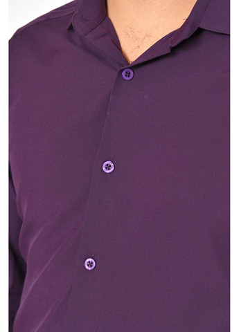 Фиолетовая джинсовая рубашка однотонная Let's Shop