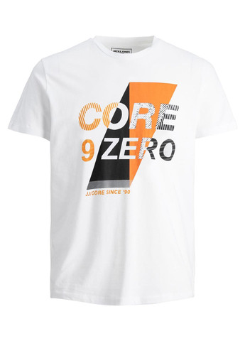 Біла футболка з бавовни Jack & Jones