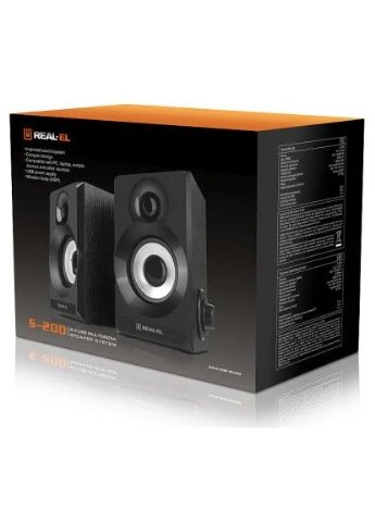 Акустична система S-200 USB Black Real-El (396879210)