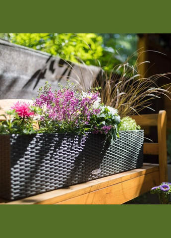 Розумний вазон Balconera Cottage 80 12 л світло-сірий 15457 Lechuza (316620863)