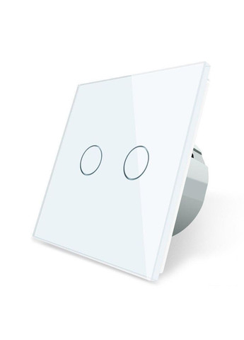 Бесшумный сенсорный выключатель 2 сенсора стекло (VL-C702Q-11) Livolo (370972056)