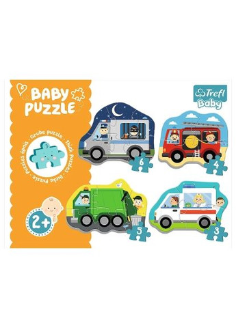 Пазл (5900511360714) Trefl Baby Classic Транспортні засоби та робочі місця (366159030)