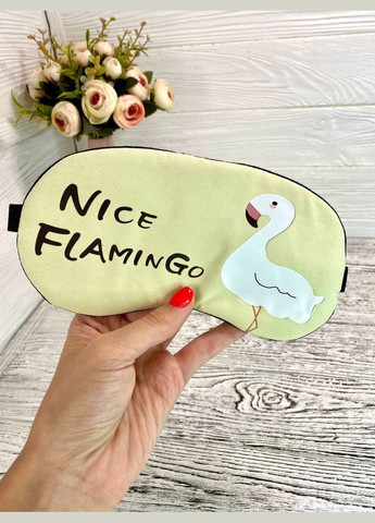 Маска для сна для путешествий Oxa / желтая повязка для глаз из фламинго (20-9.5) No Brand (330618807)