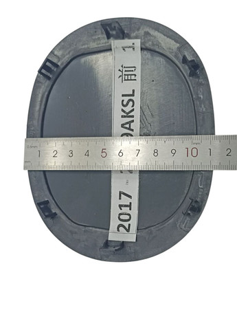 Эмблема решетки 3 Angkesaila (2017-2019г) черная+хром 142х112 мм под стеклом (на направляющих) Mazda (369609941)