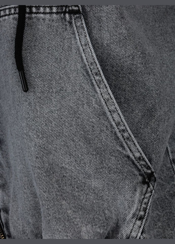 Светло-серая демисезонная куртка джинсовая Zeo Basic
