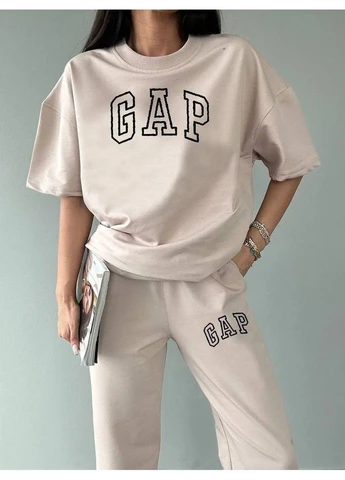 Костюм Двунитка Брюки + Футболка No Brand (385752249)