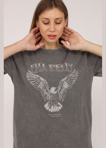 Футболка с коротким рукавом женская цвет серый CB-00274539 MUEZZA - (334429484)