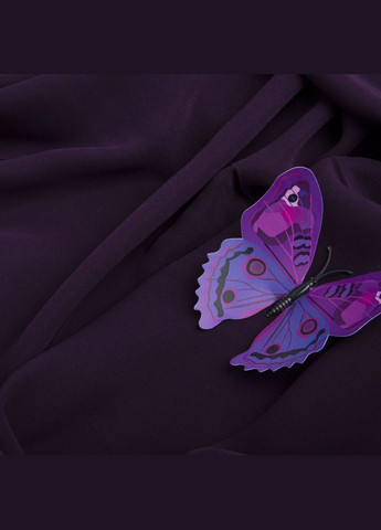 Тканина костюмна креп баклажан Barbie (306458988)