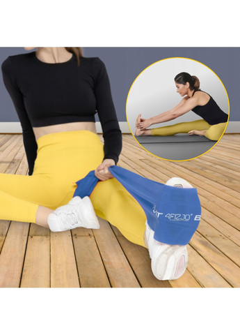 Стрічка-еспандер для спорту та реабілітації Flat Band 30 м 9-11 кг Blue () 4FIZJO P-5907739311191 (324264750)