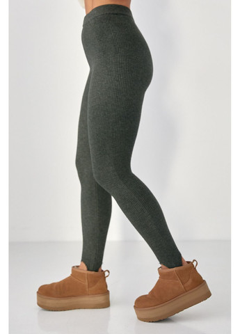 Утеплені лосини в рубчик зі штрипками Lurex (369776144)