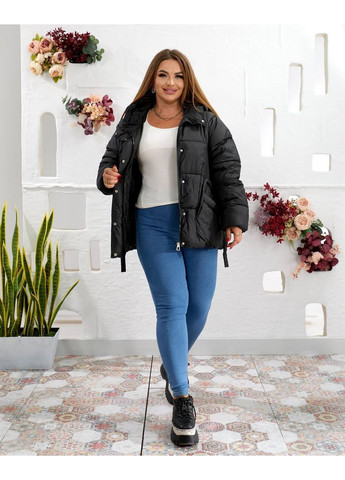 Чорна зимня куртка жіноча No Brand