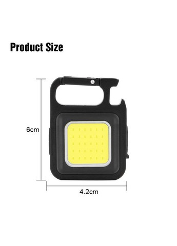 Фонарик аккумуляторный 200 mAh карманный с магнитом и водонепроницаемым карабином для палатки или кемпинга (HY050481) Bluefield (349844341)