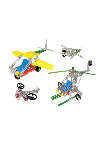 Детский металлический конструктор Воздушный транспорт 8в1 на 191 елемент Комбинированный (4811031244) ТехноК (371911481)