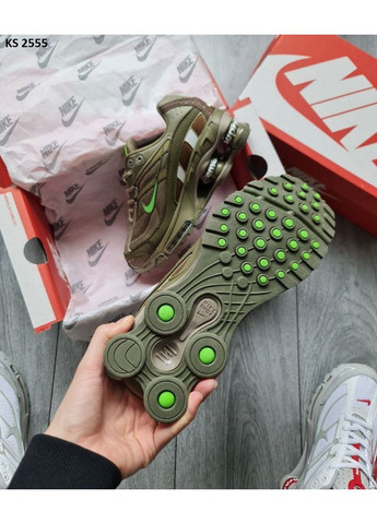 Зелені кросівки чоловічі nike shox tl ride2 supreme green найк шокс тл зелені демісезон No Brand