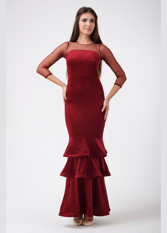 Бордовое коктейльное сукня Modna KAZKA