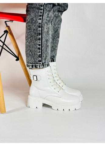 249 Черевики Зимові білі шкіряні KDSL (311226201)