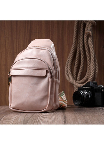 Компактная женская сумка с одной лямкой через плечо из гладкой экокожи 16х25х6,5 см Vintage (315870308)