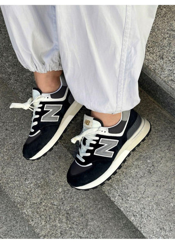 КРОСІВКИ ЖІНОЧІ NEW BALANCE 574 LEGACY BLACK НЬЮ БЕЛАНС 574 No Brand чорні демісезони (368868802)