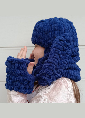 Синя дитяча шапка-балаклава 2 Льва (354331484)