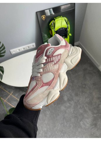 Розовые демисезонные кроссовки мужские и женские new balance 9060 pink beige | нью беланс 9060 розовые No Brand