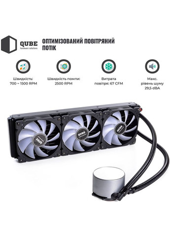 Система водяного охолодження QB-OLWC360C QUBE (372985718)