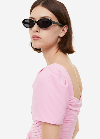 Рожева кежуал плаття, сукня H&M однотонна