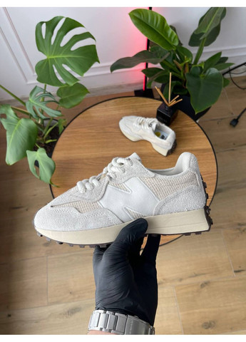 Кроссовки женские New Balance 327 Beige | Нью Беланс 327 бежевые No Brand бежевые демисезоны (357207858)