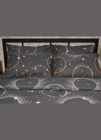 Комплект постільної білизни Бязь Gold Люкс «» двоспальний 175х210 наволочки 4х50х70 (MS-820005643) Moon&Star Cosmic Glow (302973974)